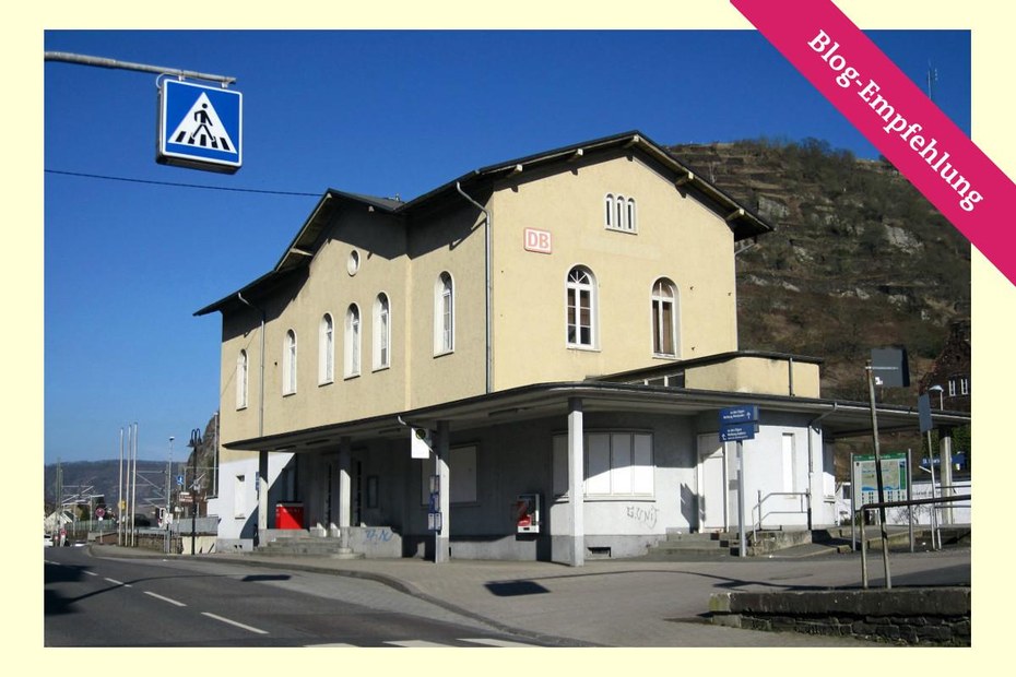 Blühendes Leben am Bahnhof von Sankt Goarshausen