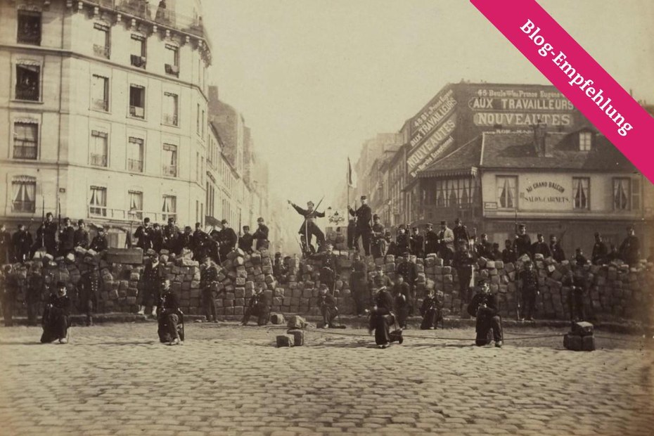 Paris, 18. März 1871: Barrikade in der Chaussée Ménilmontant