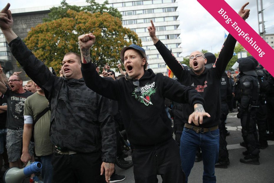 Wenn Rechte auf Gegendemonstranten treffen: Chemnitz, August 2018