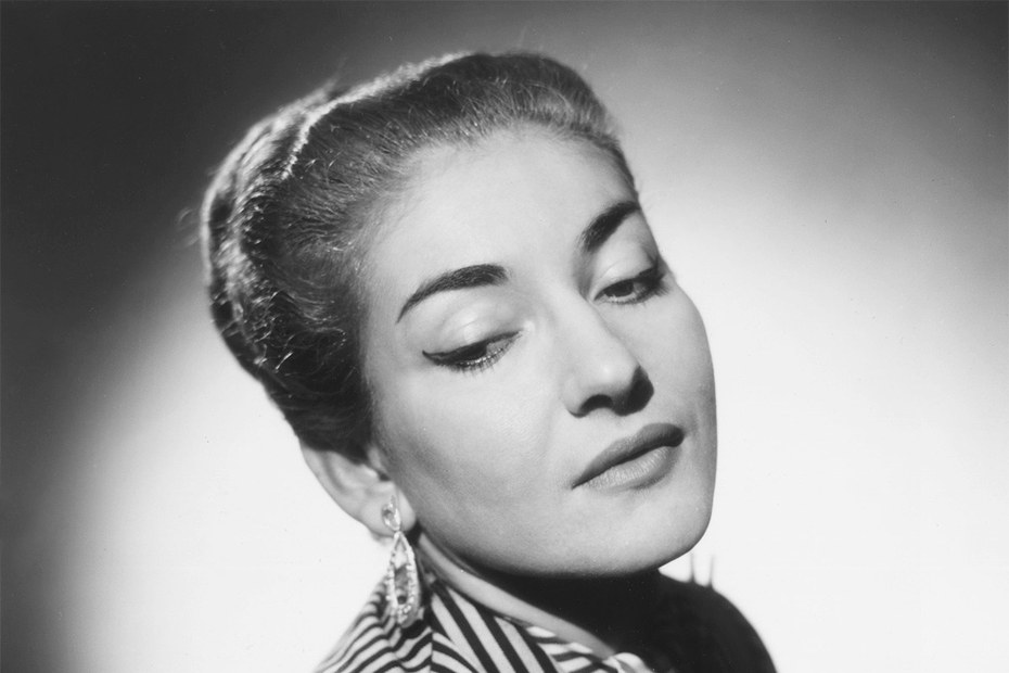 Die amerikanisch-griechische Sopranistin Maria Anna Sofia Cecilia Kalogeropoulos, Aufnahme aus dem Jahr 1954