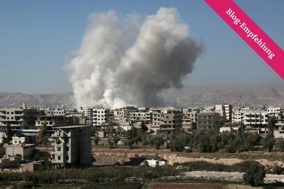 Damaskus nach einem Luftangriff