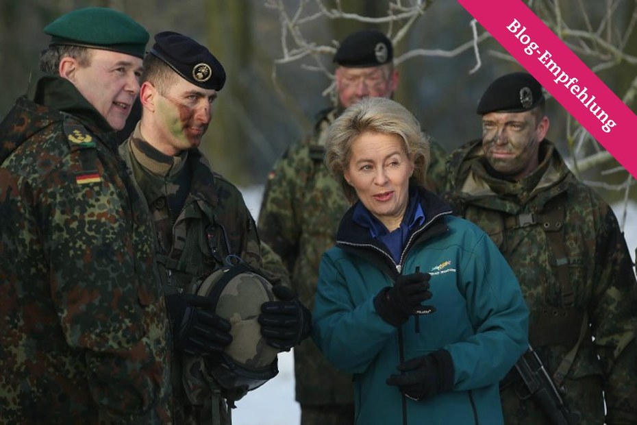 Verteidigungsministerin von der Leyen spricht gern über Deutschlands "neue Verantwortung"