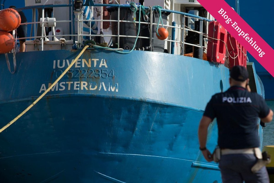 Die "Iuventa" liegt derzeit beschlagnahmt im Hafen von Trapani