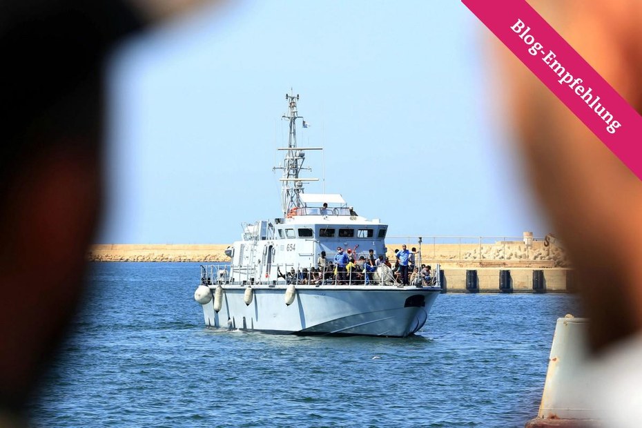 Ein Schiff der libyschen Küstenwache