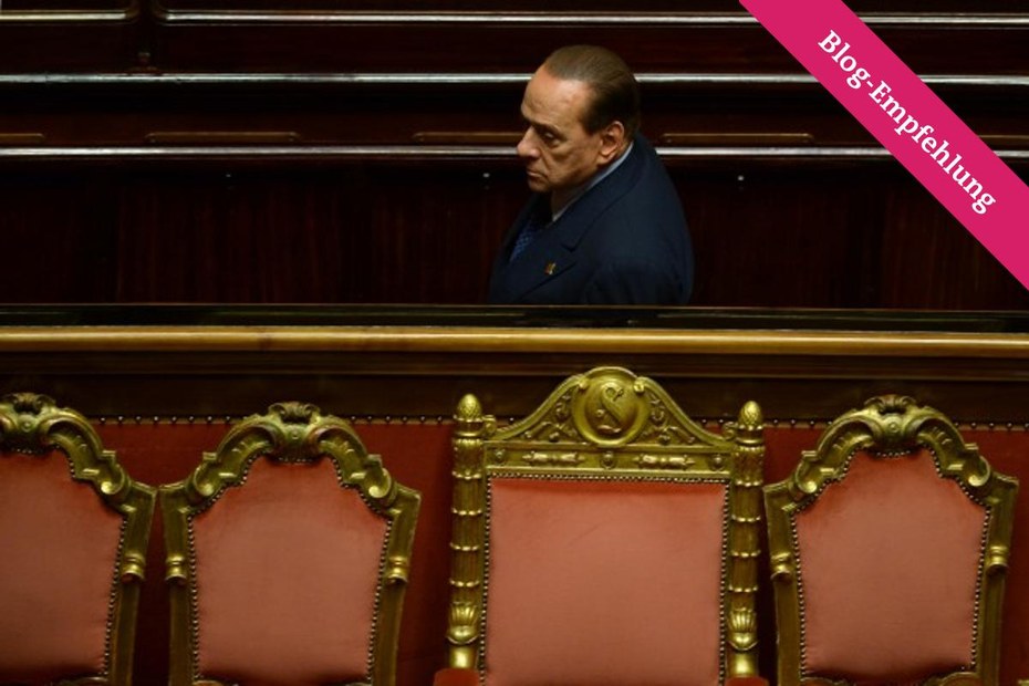Silvio Berlusconi im Senat. Zwei Jahre darf er nun kein öffentliches Amt mehr ausüben