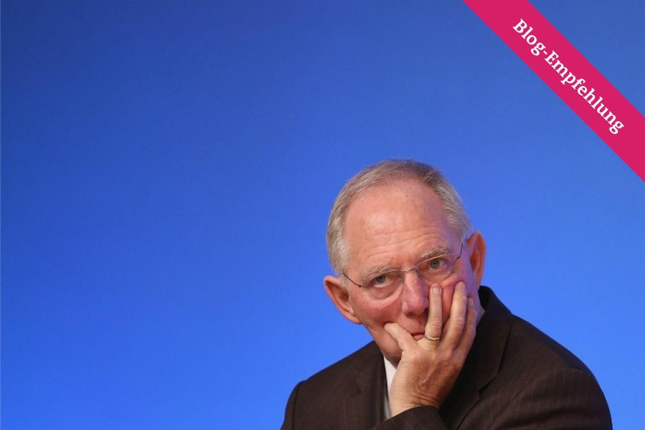 Faulspiel: Finanzminister Wolfgang Schäuble 