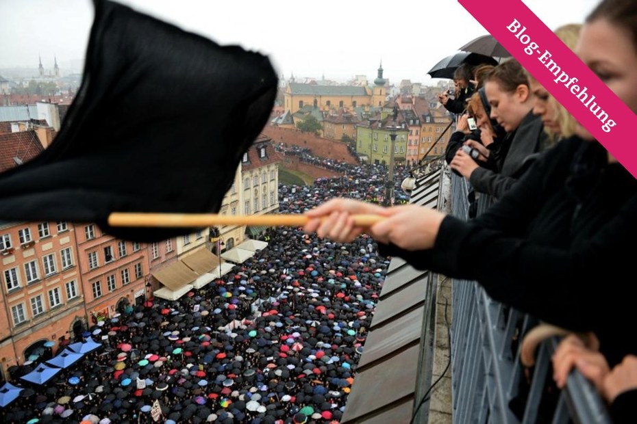 In Polen gingen am Montag Zehntausende auf die Straße, wie hier in Warschau