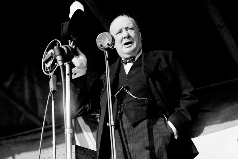 London: Premierminister Winston Churchill im Jahr 1945