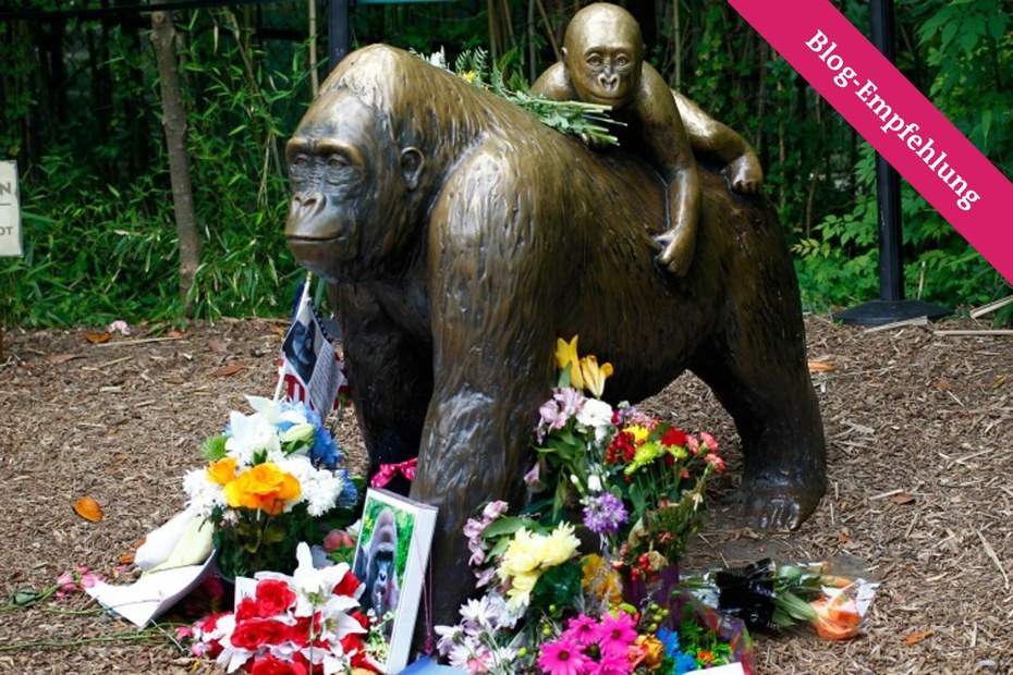 Die Gorilla-Statue im Cincinnati Zoo ist zwar nicht Harambe gewidmet - hat aber Symbolkraft