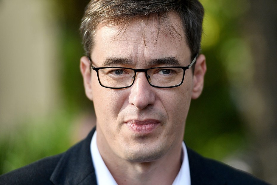 Der Kandidat der ungarischen Oppositionspartei Gergely Karácsony. Am 13. Oktober wurde er zum Bürgermeister von Budapest gewählt