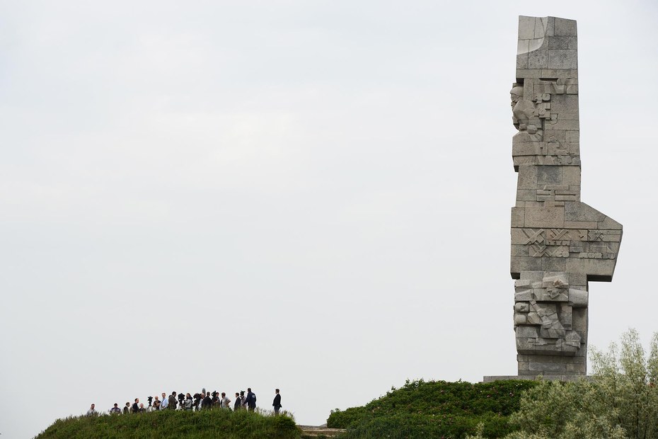 Die Westerplatte bei Danzig: Hier begann am 1. September 1939 der Zweite Weltkrieg
