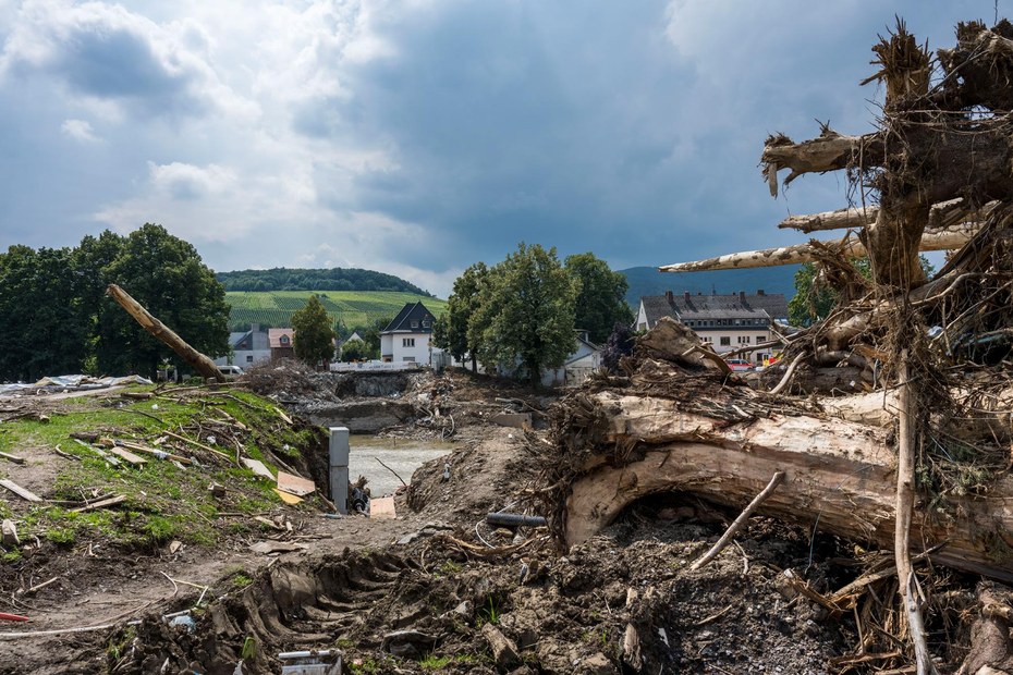 War ebenfalls schlecht auf eine Katastrophe eingestellt: Bad Neuenahr-Ahrweiler im August 2021