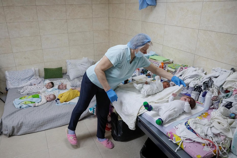 Eine Leihmutter-Klinik in einem Kiewer Vorort