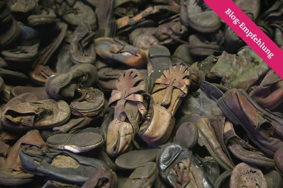Konfiszierte Kinderschuhe aus dem Konzentrationslager in Auschwitz