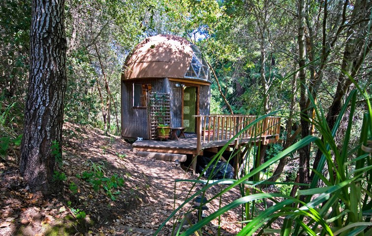 Ein Wahrzeichen der „Tiny House“-Bewegung: The Mushroom Dome Cabin