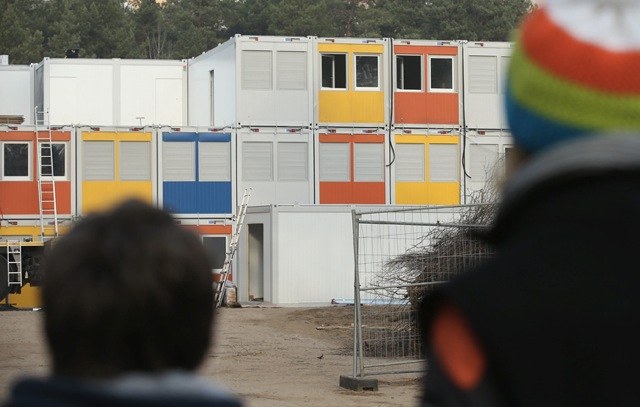 Flüchtlingsunterbringung in Containern in Berlin-Köpenick