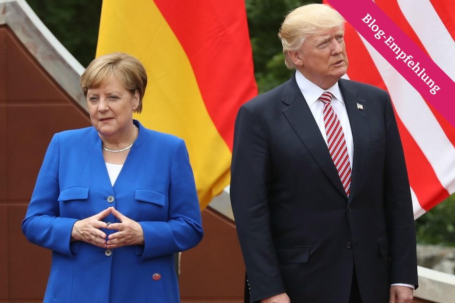 Angela Merkels Aussagen dürften Donald Trump im Grunde in den Kram passen