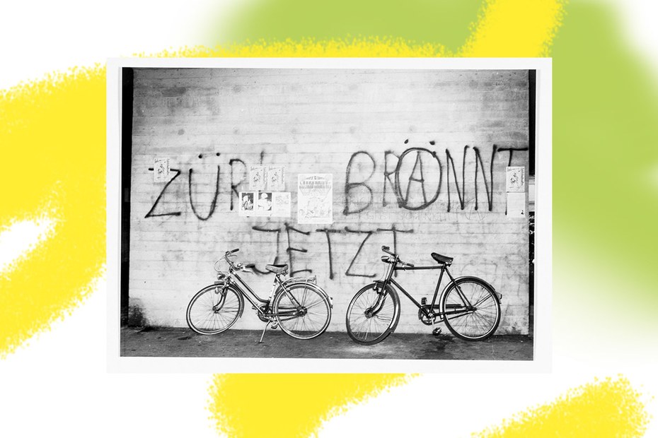 Der vielleicht populärste Slogan jener Zeit lautete „Züri brännt“, nach einem Song der Punkgruppe TNT