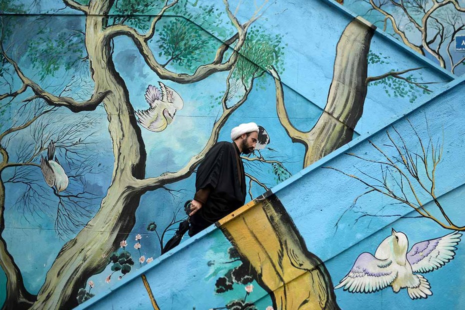Wandmalerei in Teheran Anfang November 2018