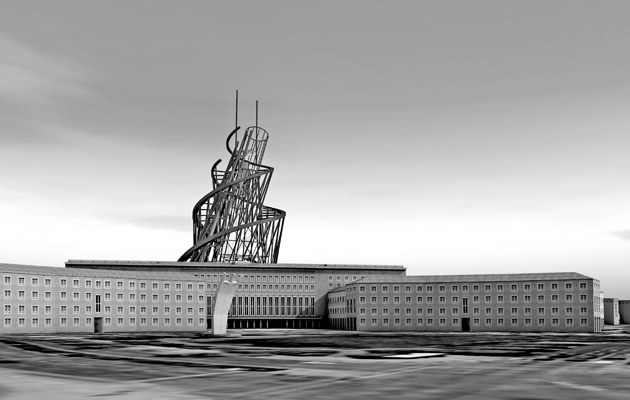 Das Monumentale mit einem „Gegen-Monument“ brechen: Zischler schlägt vor, auf dem stillgelegten Tempelhofer Flughafen Tatlins nie gebauten Turm zu errichten