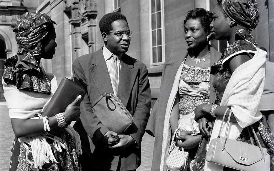 Césaire auf dem „Congress of blacks writers“ 1956 in Paris