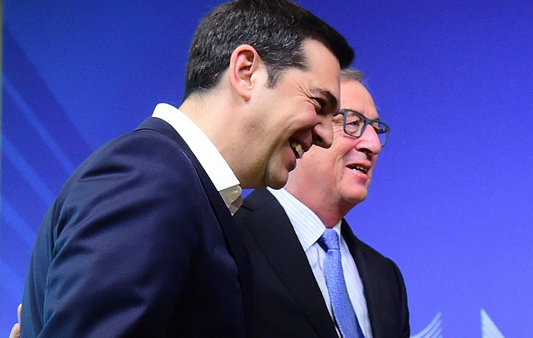 Alex Tsipras (links) stellt die geübte Austeritätspolitik in der Eurozone in Frage