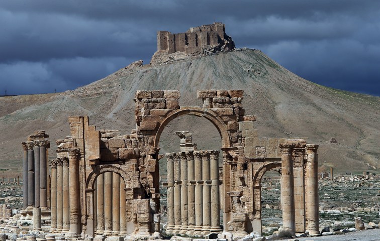 Die Wüstenoase Palmyra ist eine bedeutende Stadt im Römischen Reich gewesen
