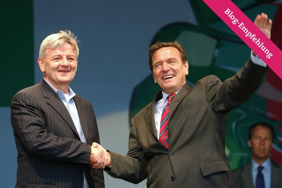 Joschka Fischer und Gerhard Schröder