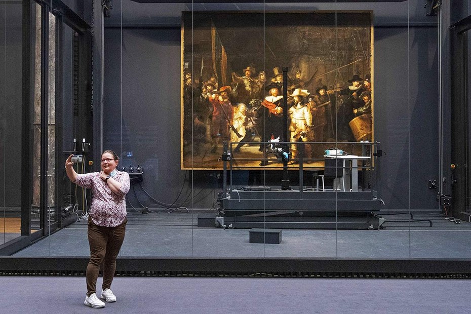 „Die Nachtwache“ von Rembrandt im Amsterdamer Rijksmuseum. Hier waren die Besucher immer auch ein bisschen Teil des Kunstwerks