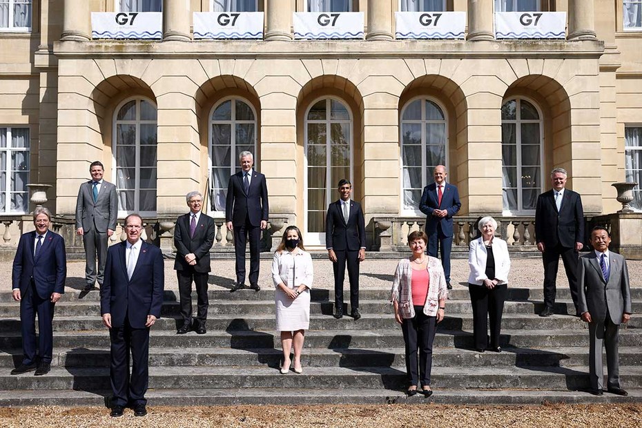 Die G7-Finanzminister bei ihrem Treffen vergangenes Wochenende in London