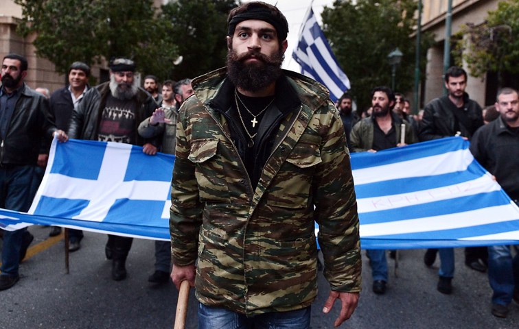 Bauern aus Kreta demonstrieren in Athen gegen die Rentenreform