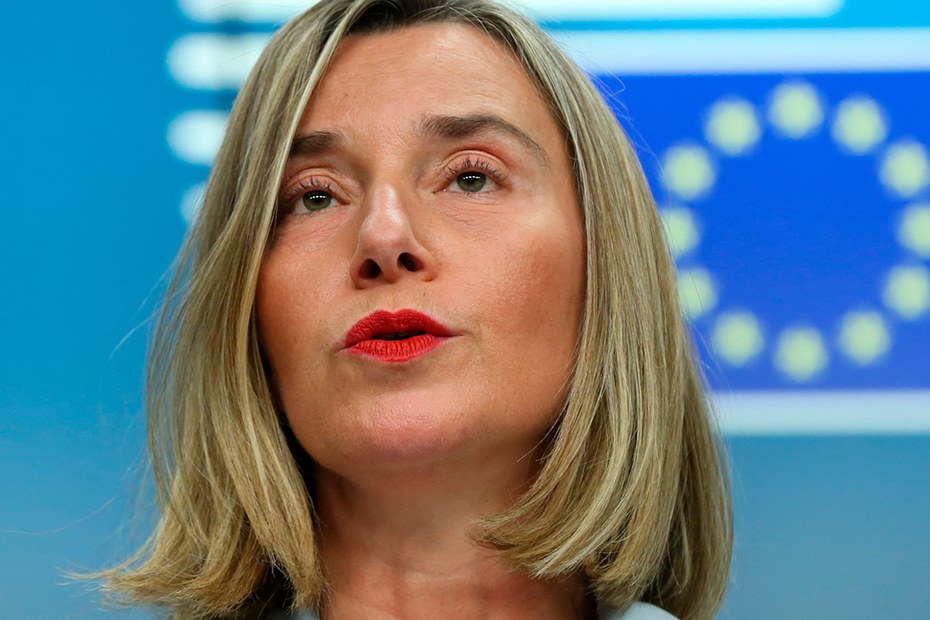 Heroldin der Clearing-Stelle: Die Außenbeauftragte Federica Mogherini gab die EU-Pläne bekannt