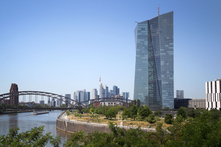 Die EZB in Frankfurt am Main hat den Leitzins um 0,5 Prozent angehoben