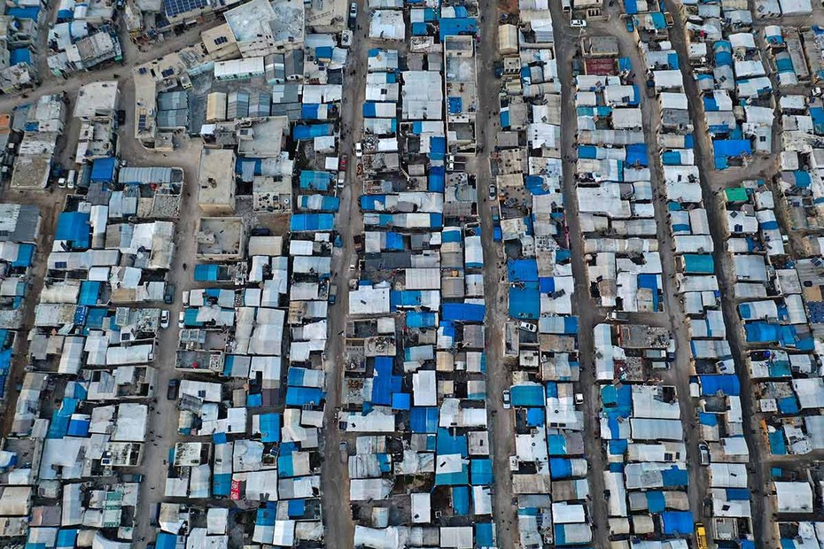 Ein Flüchtlingscamp in Nordsyrien. Die Bevölkerung des Landes hat oft keine andere Wahl, als in solchen Unterkünften zu leben