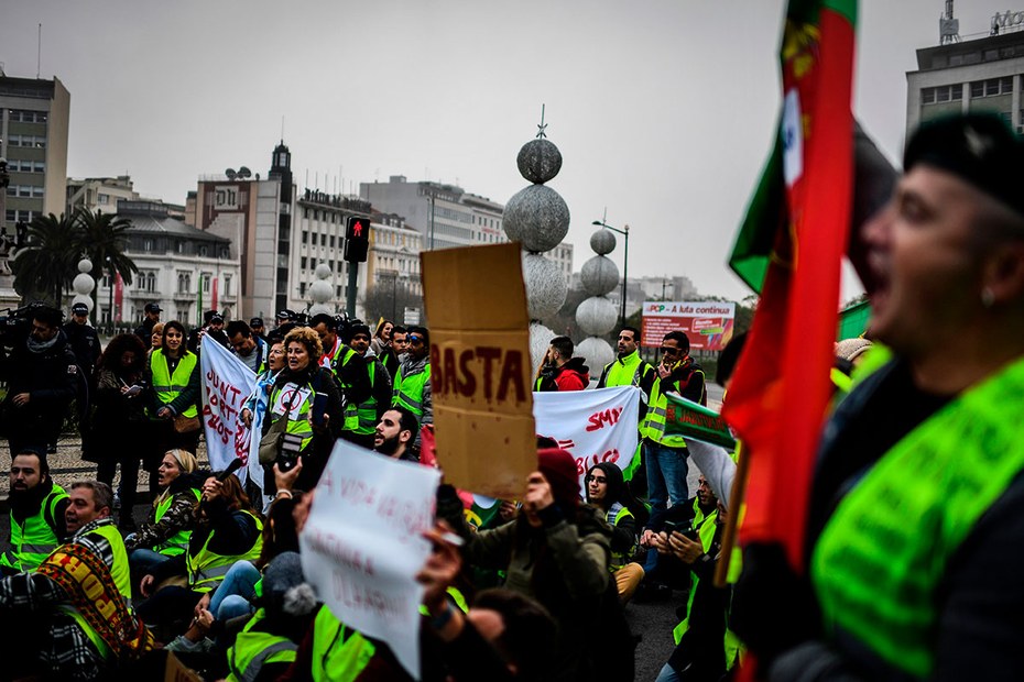 Die Proteste der Gelbwesten in Portugal verklangen fast tonlos und unbemerkt