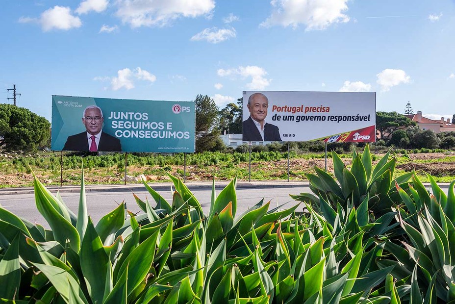 Ein Drittel aller Portugiesen verfolgte ihr TV-Duell: Premierminister António Costa (PS, links) und Oppositionsführer Rui Rio (PSD)
