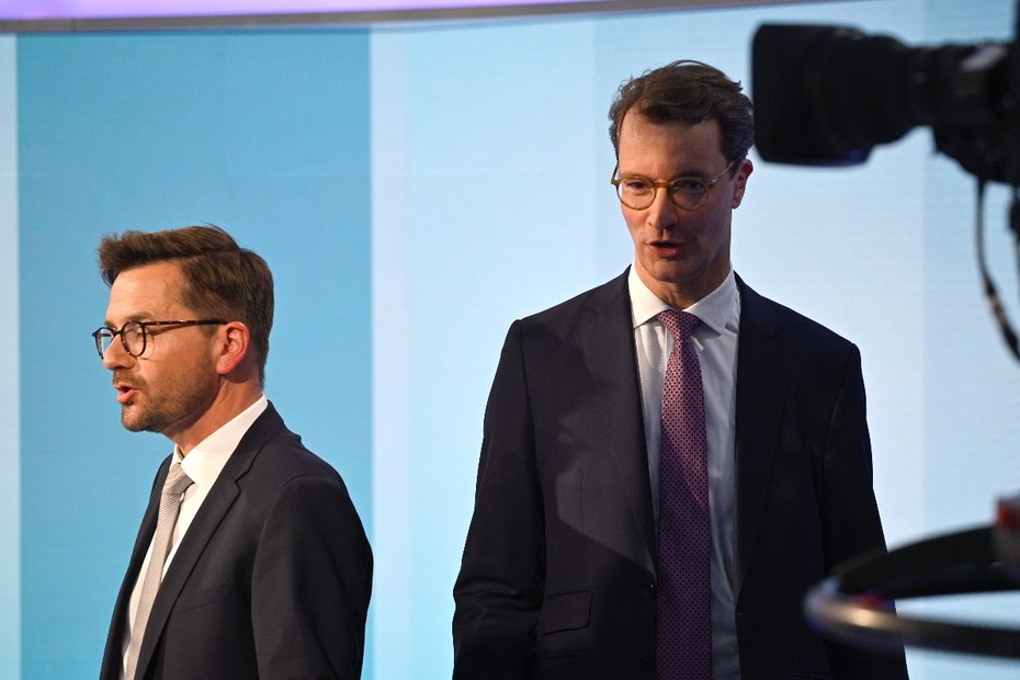 Was verstehen sie von der Lebensrealität der Nichtwähler? Die Spitzenkandidaten der Landtagswahl in NRW Thomas Kutschaty (SPD) und Hendrik Wüst (CDU)