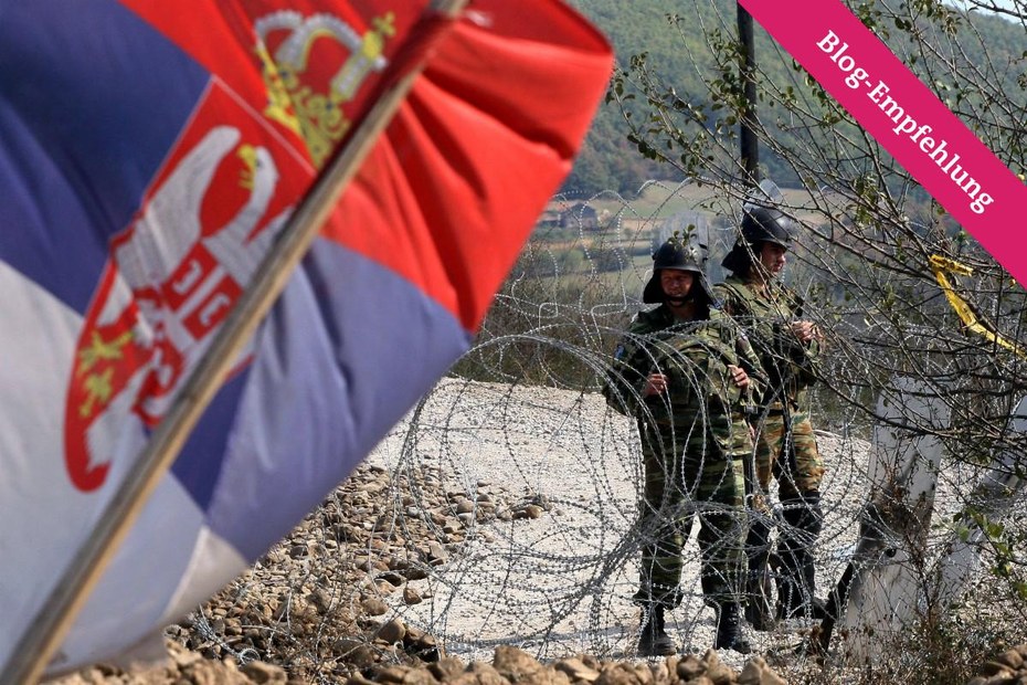 KFOR-Soldaten an der Grenze zwischen Serbien und dem Kosovo