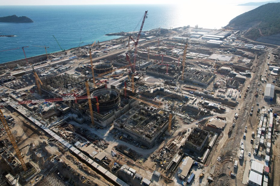 In Mersin wird das erste türkische Atomkraftwerk gebaut (Bild vom August 2022)