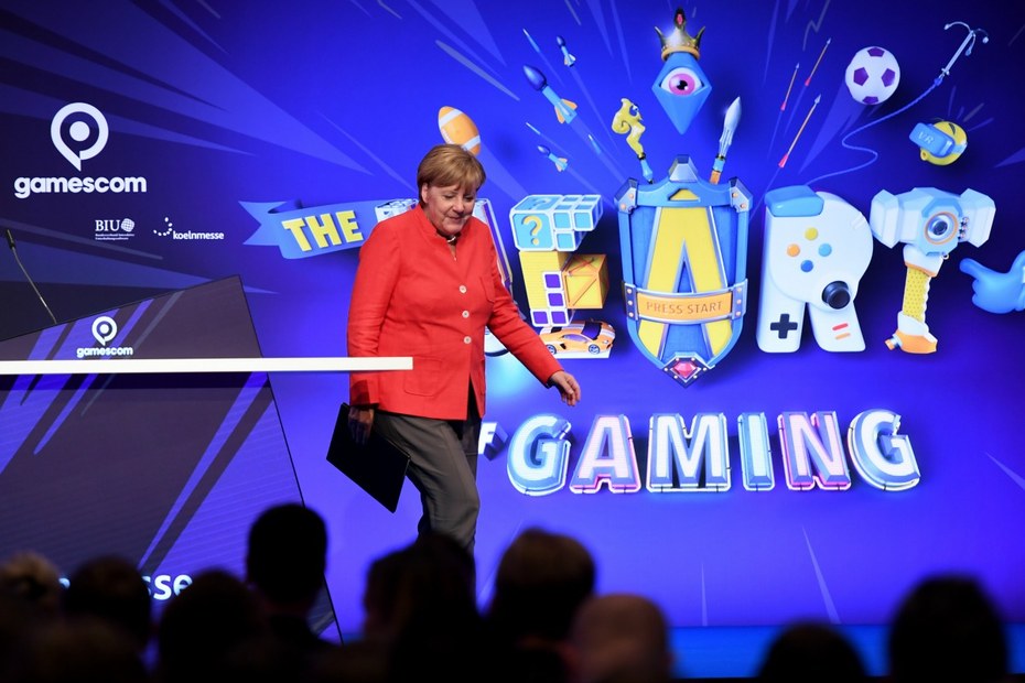 Wahlkampf bei einer neuen Zielgruppe -  Angela Merkel auf der GamesCom 2017