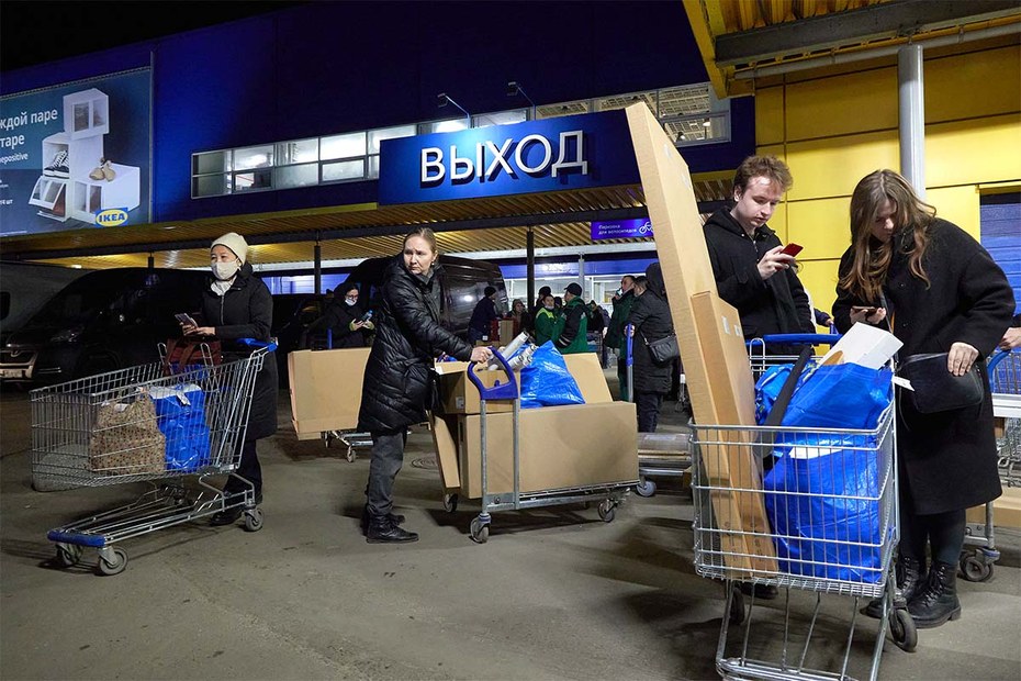 Ikea-Filiale in Moskau am 3. März, kurz bevor das Möbelhaus seinen Verkauf einstellte
