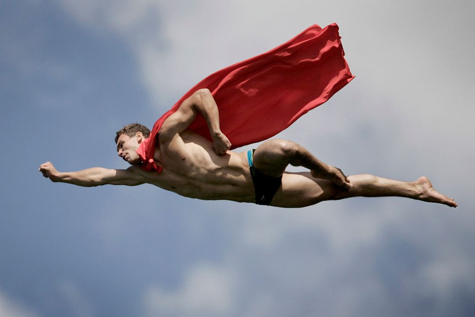 Supermann kann fliegen. Männer nicht