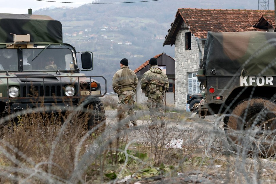Nato-Truppen im Norden des Kosovo