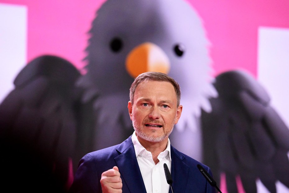 Christian Lindner (FDP) zeigt uns immer öfter den Vogel, literarisch