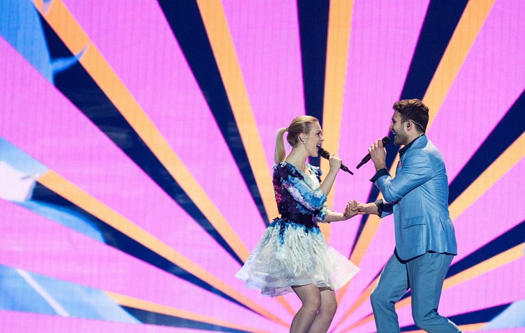 Monika Linkytė und Vaidas Baumila singen „This Time“ für Litauen in Wien