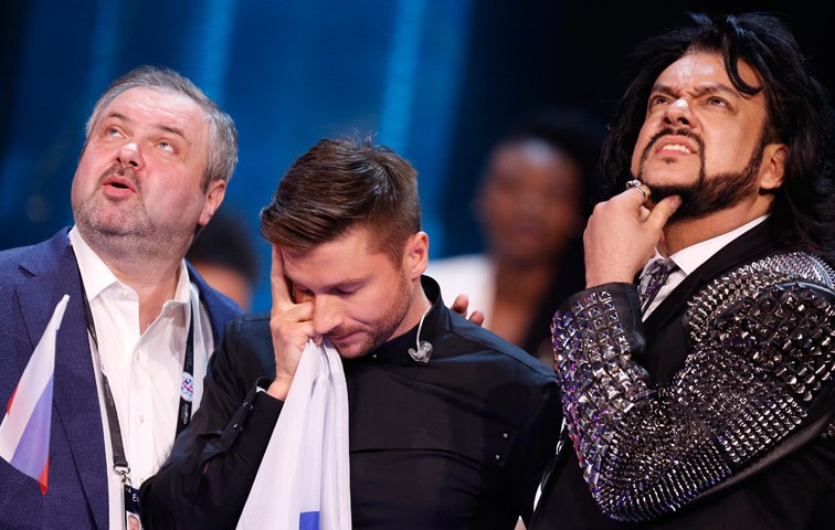 Der russische Sänger Sergey Lazarev musste sich – trotz internationalem Fachteam – mit Platz zwei begnügen