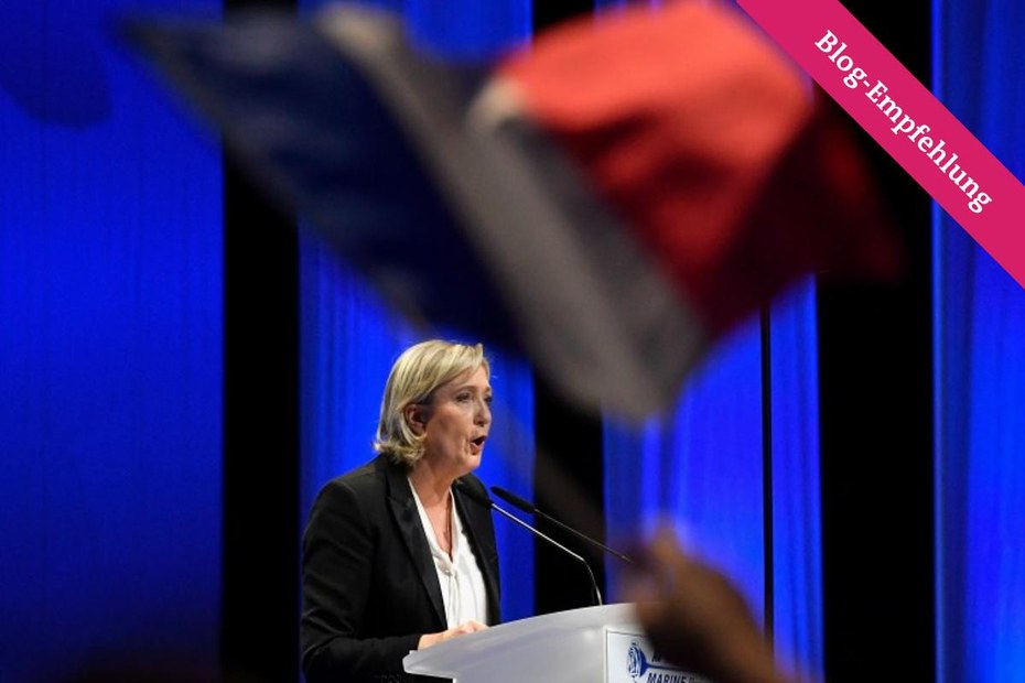 Am 23. April wird in Frankreich gewählt. Rechtspopulistin Marine Le Pen wirbt für ein Referendum über den EU-Austritt