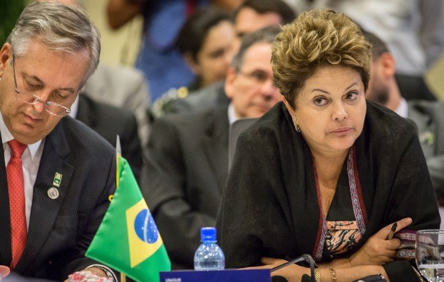 Der US-Geheimdienst NSA hat die brasilianische Präsidentin Dilma Rousseff (hier mit ihrem Außenminister Luiz Alberto Figueiredo) ebenso wie den mexikanischen Staatschef Enrique Peña Nieto ausspioniert