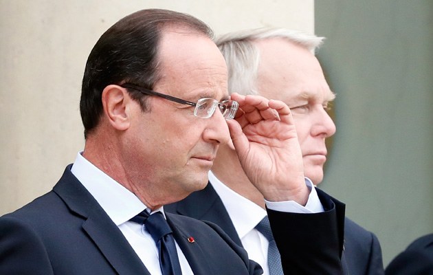 François Hollande wollte auf dem Parteitag nicht das Wort ergreifen