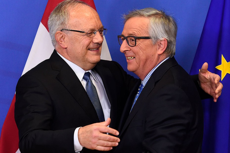 Freut sich über die Rücksicht der EU auf die Schweiz – noch: der Unternehmer und FDP-Politiker Johann Schneider-Ammann (links)